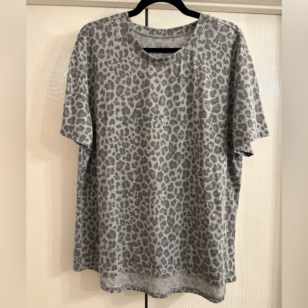 Cheetah print t-shirt, XXL